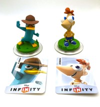 Disney&#39;s Infinity 1.0 Phineas &amp; Ferb - Agent Perry &amp; Phineas Figures &amp; Cards - £12.02 GBP