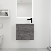 Bathroom Vanity with Sink 22 Inch for Small Bathroom,Floating Bathroom Vanity - £261.70 GBP