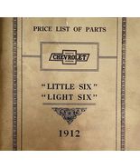 Chevrolet Price List Of Parts 1912 PB Booklet Little Six Light Six Flint... - $97.54 CAD