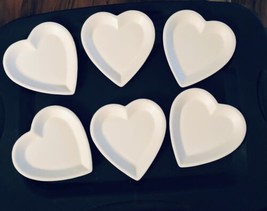 Ceramic Candy Heart Shaped Dish 6”- Valentines-Lot Of 6 Dishes NEW - $29.57