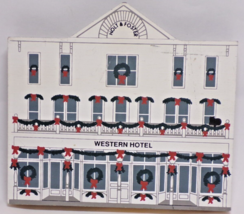 The Cat's Meow Rocky Mountain Christmas Western Hotel Signed 1991 - $7.92