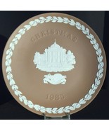 WEDGWOOD 1985 TAUPE Christmas Plate Jasperware -- Only 50 Made! - £216.27 GBP