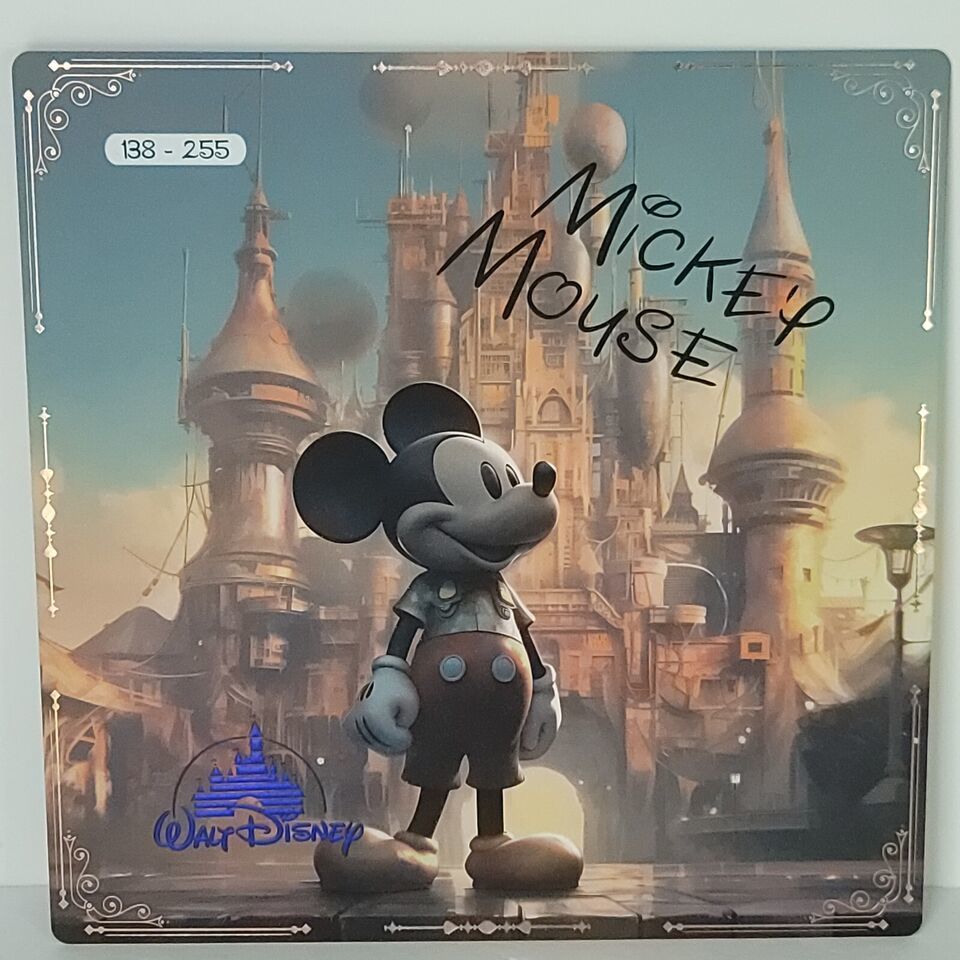Mickey Mouse Castle Disney 100th Limited Edition Art Card Print Big One ... - $100.97