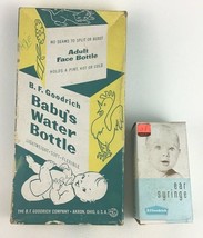 Vintage Baby Water Bottle B F Goodrich Co Babys Original Box Ear Syringe... - $16.78