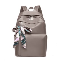 Send Silk Scarf Fashion Nylon Women Backpack Durable Fabric Backpa Pretty Style  - £30.96 GBP