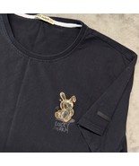 Lucky Charm 3XL Black T-Shirt Bunny Graphic Print Short Sleeve Mens - €30,06 EUR