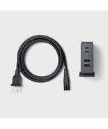 4 Port Charging Hub Vertical 2C + 2A - heyday Black Saffiano - $8.90