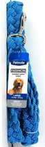 1 Count Petmate Fashion Braided Nylon Large 1" Wide X 5' Long Blue Leash - $17.99