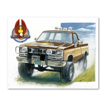 Signed FALL GUY GMC Truck with Logo Poster Print Wall Art 11x14 Unframed - $23.95