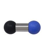 10mm gauge (00g) Black &amp; Blue, Internally threaded 316L stainless steel ... - $23.68