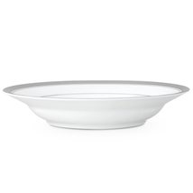 Noritake Crestwood Platinum Bowl, Rim Soup, 9", 27 oz in White - £22.62 GBP