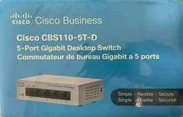 Cisco - CBS110-5T-D-NA - 5-Port Gigabit Desktop Switch - £63.90 GBP