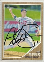 Alex Wimmers Signed autographed Card 2011 Topps Heritage Minor league - £7.55 GBP