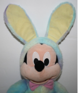Disney Store Mickey Mouse Easter Bunny Rabbit Rainbow Tie Dye Plush Stuf... - £11.63 GBP