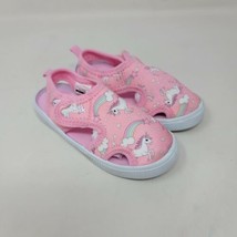 tombik Toddler Sandals Sz 7 Girls Pink Unicorn - £8.86 GBP