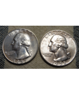 BU 1957-D &amp; 1958-D WASHINGTON 90% SILVER QUARTER - UNCIRCULATED - $19.99