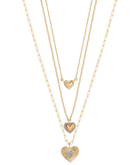 Fashion Gold Metal Layer Heart Necklace - $32.29 CAD
