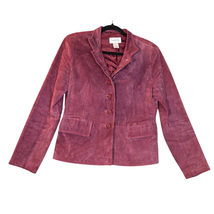 Vtg Chadwicks Womens Size 8 Suede Jacket Blazer Leather Purple Western C... - $380.12 MXN