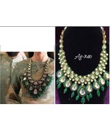 VeroniQ Trends-Indian Jewellery,Long Necklace Kundan/Polki ,Meenakari,Em... - $166.48 CAD