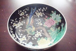 Nippon Japanese Bowl Imari Style Bird Of Paradise 9 3/4&quot; ^^ - $34.65