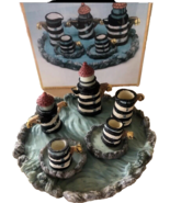 Artmark Spirit Of The Sea Lighthouse Theme Mini Resin Tea Set 1996 With Box - $20.30 CAD