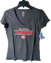 NBA Concepts SPORTS Atlanta Hawks Cuello En V Mujer Camiseta Gris - Mediano - £15.14 GBP