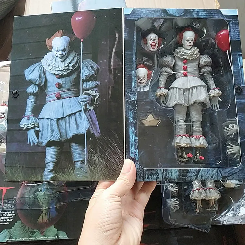 Pennywise Figure NECA Stephen King  Joker Pennywise Action Figure Horror Toy - £30.03 GBP+