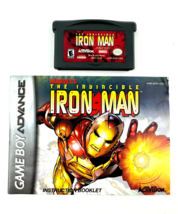 Marvel&#39;s The Invincible Iron Man GBA (Nin GameBoy Advance 2002) Game/Manual VGC - £107.47 GBP