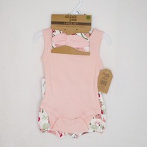 Chick Pea Infant 3 Piece Bodysuit Shorts Headband Baby Girl 0 - 3 Months... - $12.17