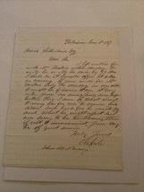1857 Handwritten Letter U Cole Poughkeepsie NY To Josiah Sutherland Cong... - $67.01