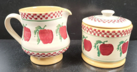 Nicholas Mosse Apple Creamer Jug Sugar Bpwl Set Irish Pottery Ireland - £63.02 GBP