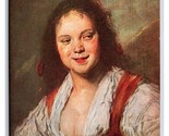Young Woman Painting By Frans Hals Bohemian UNP DB Postcard W21 - $4.49