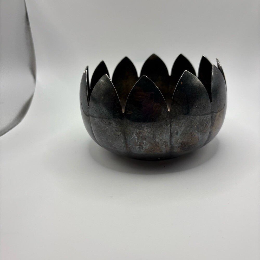 Silver Petal-Edged Bowl - $19.80