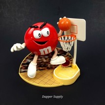 M&amp;M Red Basketball Player Dunking A Ball 1999 Candy Despenser 5x7&quot; - $18.80