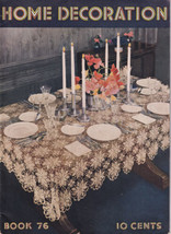 1936 Home Decoration Crochet Patterns Spool Cotton Book No 76 - £8.01 GBP