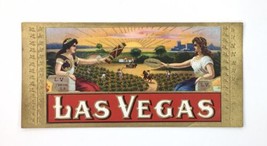 Vintage Embossed LAS VEGAS Outer Cigar Box Label - $5.00