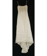 MELISSA SWEET Wedding Dress Gown 6 Handbag Veil Beaded - $779.72 CAD