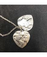 Silver Tone Women of Earth Pendant Necklace Planet Pangea - £9.56 GBP