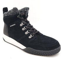 Weatherproof Women Sneaker Combat Boots Ruby Size US 7M Black Suede Leather - £24.13 GBP