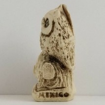 Owl Pair On Branch Miniature Figurine Mexico Resin 2 1/4" x 1 1/2" Figure image 2