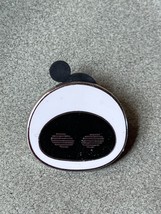 Disney Trading Pixar Black &amp; White Enamel Robot Head Silvertone Lapel Hat Pin or - £7.62 GBP
