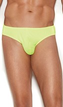 Men&#39;s Thong Back Brief Underwear Chartreuse Cheeky Stretch Sexy 82206 - £12.81 GBP