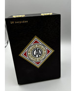 Cigar Box Empty  CAO Gold Maduro Torpedo  Wood Black Logos Nicaragua - £8.12 GBP