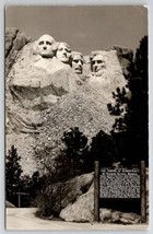 Black Hills South Dakota Mt Rushmore Shrine of Democracy RPPC Postcard C26 - £3.89 GBP