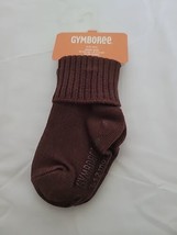 Gymboree Roll Cuff Socks-NEW with Tags Brown 3-12 Months. Shoe Sz 01 To 03 - $4.95