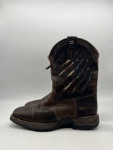 Cody James USA Flag Cowboy Boots Brown Soft Toe Work Western Mens Size 10EE - £59.67 GBP