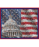 United State Presidents Mosaic Print Art Designed using all the United S... - £15.71 GBP+