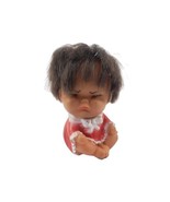 1960s Kitsch Moody Cuties Rubber Doll Korea Japan Hong Kong Cry Pout Angry - $17.81