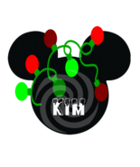 Kim Font 1smp-Digital ClipArt-Mouse-Gift Tag-T shirt-Holiday-Christmas - $37.17 MXN