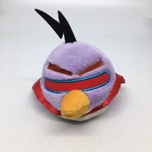 Angry Birds Space Laser/Lazer Purple/Lavender Bird Plush WITH Sound 6&quot; - £8.64 GBP